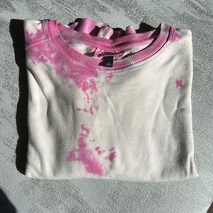 Pink tie dye sweatshirt